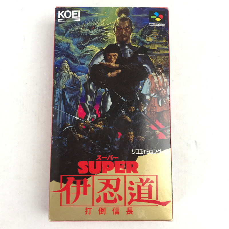 【中古品】 SFC ｽｰﾊﾟｰ伊忍道･打倒信長 外箱破れ・取説傷み 023-260818-MO-07-fuzh 万代Net店
