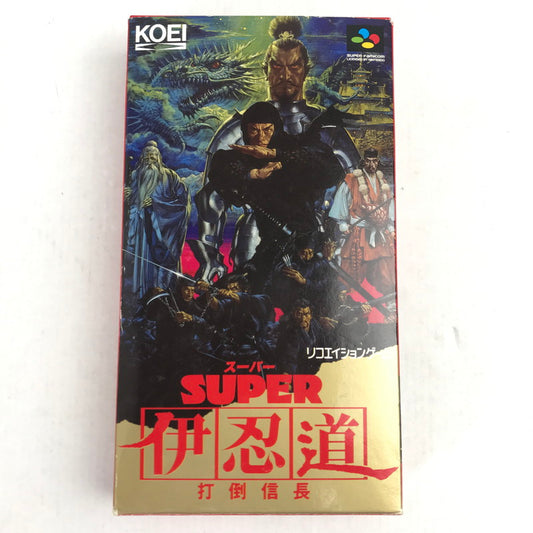 【中古品】 SFC ｽｰﾊﾟｰ伊忍道･打倒信長 外箱破れ・取説傷み 023-260818-MO-07-fuzh 万代Net店