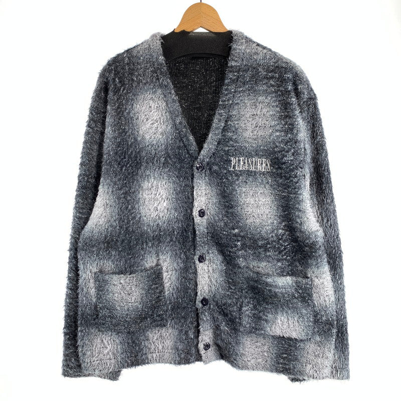 【中古品】【メンズ】 PLEASURES CARDIGAN プレジャーズ カーディガン ニット セーター 142-260815-gm-50-fuzh サイズ：XL カラー：グレー 万代Net店