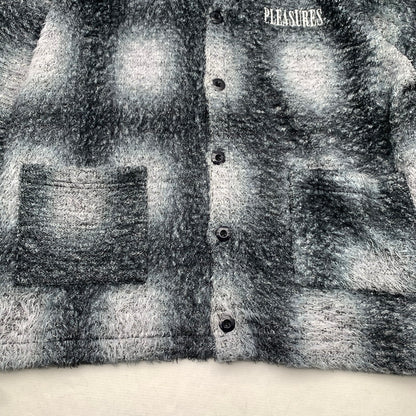 【中古品】【メンズ】 PLEASURES CARDIGAN プレジャーズ カーディガン ニット セーター 142-260815-gm-50-fuzh サイズ：XL カラー：グレー 万代Net店