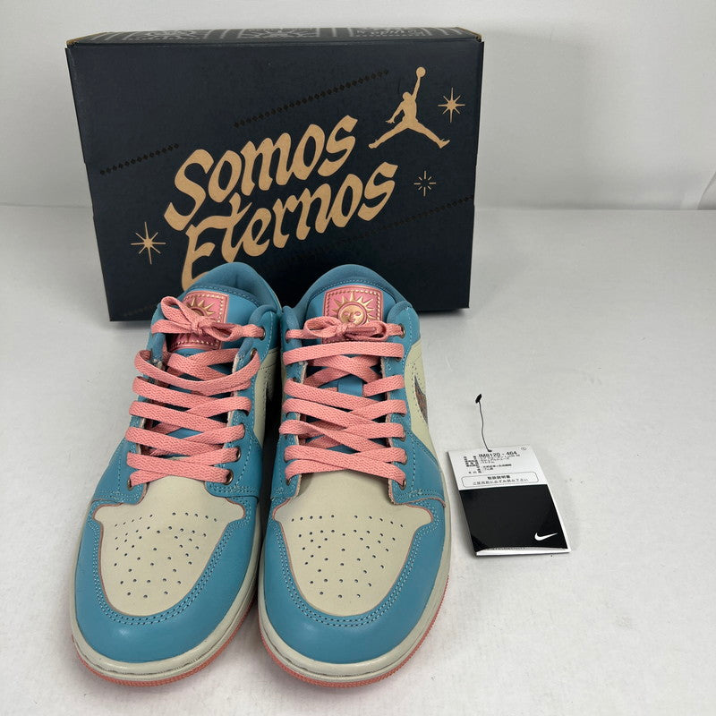 【中古品】【メンズ】 NIKE ナイキ IM8120-464 AIR JORDAN 1 LOW SE L BLUE.PINK.WHITE SIZE:26.5cm 黒タグ・箱有 スニーカー シューズ 靴 160-260816-io-03-fuzh 万代Net店