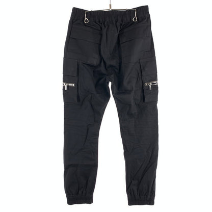 【中古品】【メンズ】 RICK OWENS リックオウエンス RU01F2396-TE MASTODON CARGO ナイロンカーゴパンツ ボトムス 152-260815-gm-34-fuzh サイズ：48 カラー：ブラック 万代Net店