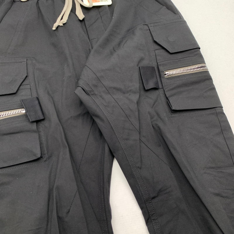 【中古品】【メンズ】 RICK OWENS リックオウエンス RU01F2396-TE MASTODON CARGO ナイロンカーゴパンツ ボトムス 152-260815-gm-34-fuzh サイズ：48 カラー：ブラック 万代Net店