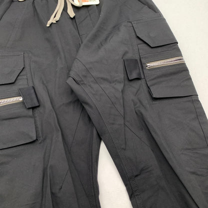 【中古品】【メンズ】 RICK OWENS リックオウエンス RU01F2396-TE MASTODON CARGO ナイロンカーゴパンツ ボトムス 152-260815-gm-34-fuzh サイズ：48 カラー：ブラック 万代Net店