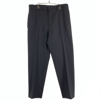 【中古品】【メンズ】 JIL SANDER ジルサンダー J21KA0011 WOOL GABARDINE TAPERED PANTS ウールテーパードパンツ スラックス 152-260815-gm-32-fuzh サイズ：46 カラー：ブラック 万代Net店