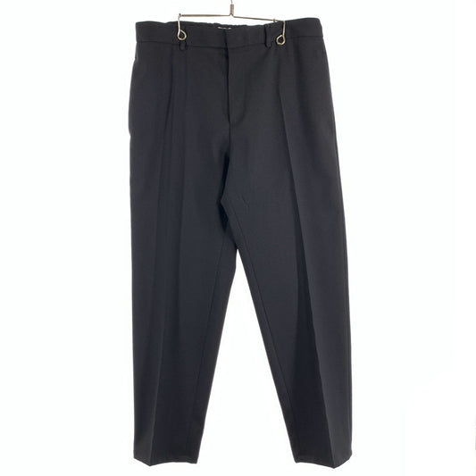 【中古品】【メンズ】 JIL SANDER ジルサンダー J21KA0011 WOOL GABARDINE TAPERED PANTS ウールテーパードパンツ スラックス 152-260815-gm-32-fuzh サイズ：46 カラー：ブラック 万代Net店