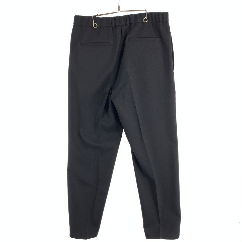 【中古品】【メンズ】 JIL SANDER ジルサンダー J21KA0011 WOOL GABARDINE TAPERED PANTS ウールテーパードパンツ スラックス 152-260815-gm-32-fuzh サイズ：46 カラー：ブラック 万代Net店