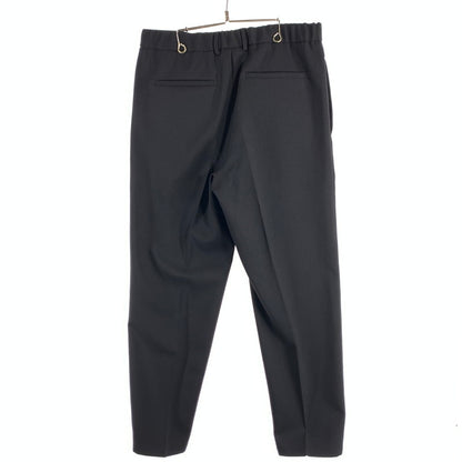 【中古品】【メンズ】 JIL SANDER ジルサンダー J21KA0011 WOOL GABARDINE TAPERED PANTS ウールテーパードパンツ スラックス 152-260815-gm-32-fuzh サイズ：46 カラー：ブラック 万代Net店