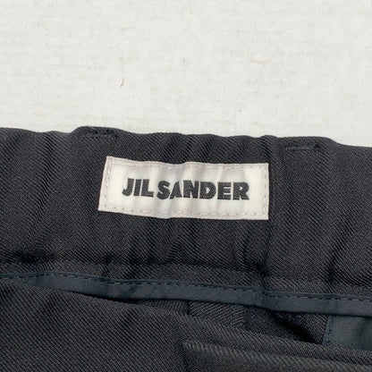 【中古品】【メンズ】 JIL SANDER ジルサンダー J21KA0011 WOOL GABARDINE TAPERED PANTS ウールテーパードパンツ スラックス 152-260815-gm-32-fuzh サイズ：46 カラー：ブラック 万代Net店