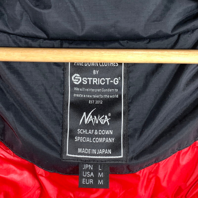 【中古品】【メンズ】 NANGA×GUNDAM 2637271 NYLON DOWN JACKET ナイロンダウンジャケット アウター ブランド 古着 144-260815-gm-23-fuzh サイズ：L カラー：ブラック 万代Net店