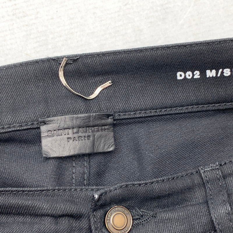 【中古品】【メンズ】 SAINT LAURENT サンローラン 525173 YG869 SKINNY PANTS スキニーパンツ ボトムス ブランド 古着 152-260815-gm-24-fuzh サイズ：32 カラー：ブラック 万代Net店