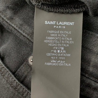 【中古品】【メンズ】 SAINT LAURENT サンローラン 800332 Y16PG1290 SLIM FIT JEANS スリムフィットジーンズ デニム 152-260815-gm-25-fuzh サイズ：40 カラー：ブラック 万代Net店