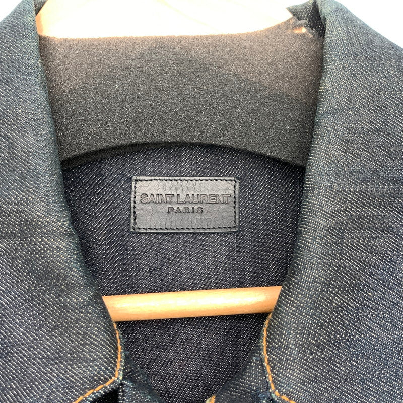 【中古品】【メンズ】 SAINT LAURENT サンローラン 578145 YG806 CLASSIC DENIM JACKET クラシックデニムジャケット ブランド 141-260815-gm-26-fuzh サイズ：L カラー：インディゴ 万代Net店