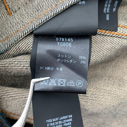 【中古品】【メンズ】 SAINT LAURENT サンローラン 578145 YG806 CLASSIC DENIM JACKET クラシックデニムジャケット ブランド 141-260815-gm-26-fuzh サイズ：L カラー：インディゴ 万代Net店