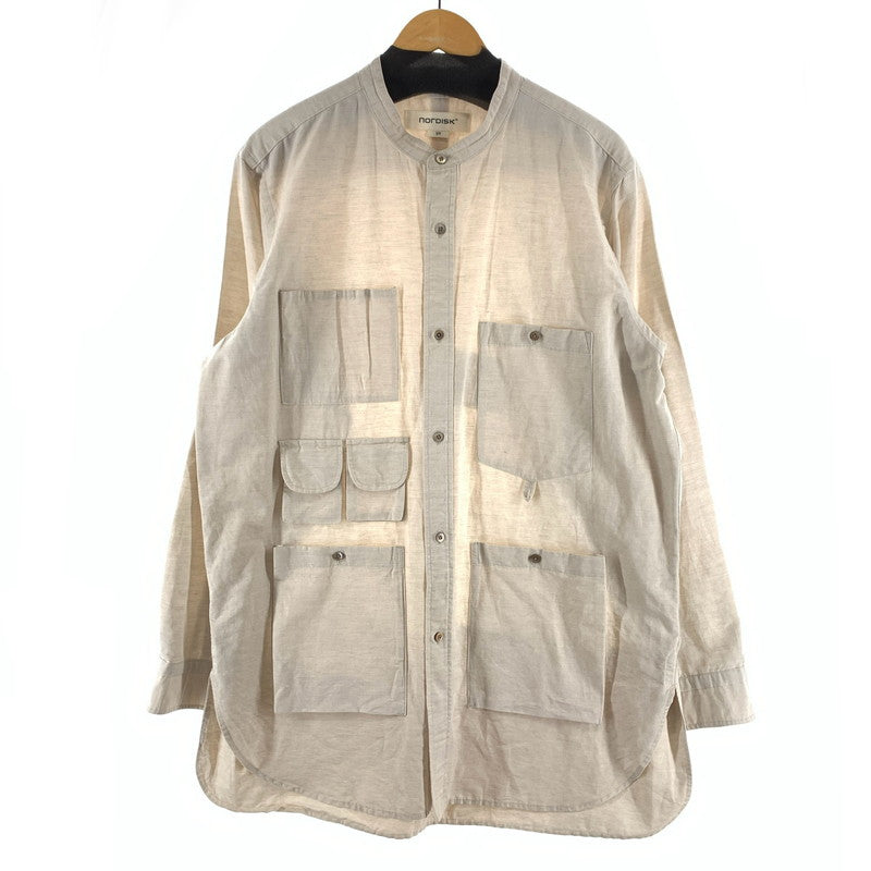 【中古品】【メンズ】 NORDISK NU87002 LONG SHIRT 長袖シャツ トップス ブランド 古着 140-260922-gm-19-fuzh サイズ：50 カラー：ベージュ 万代Net店