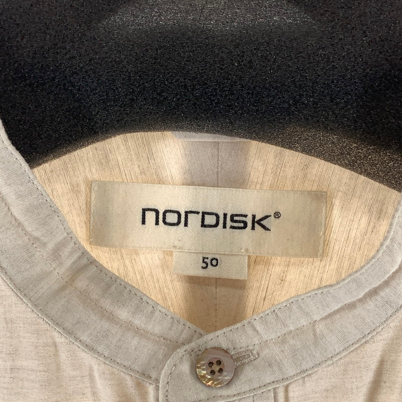 【中古品】【メンズ】 NORDISK NU87002 LONG SHIRT 長袖シャツ トップス ブランド 古着 140-260922-gm-19-fuzh サイズ：50 カラー：ベージュ 万代Net店
