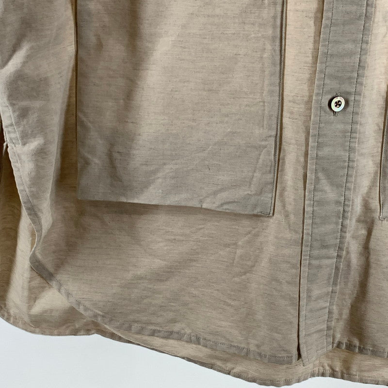 【中古品】【メンズ】 NORDISK NU87002 LONG SHIRT 長袖シャツ トップス ブランド 古着 140-260922-gm-19-fuzh サイズ：50 カラー：ベージュ 万代Net店