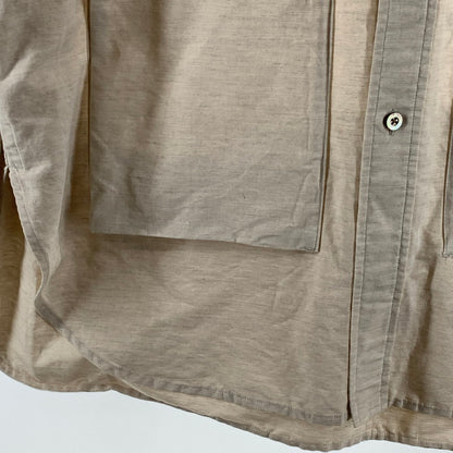 【中古品】【メンズ】 NORDISK NU87002 LONG SHIRT 長袖シャツ トップス ブランド 古着 140-260922-gm-19-fuzh サイズ：50 カラー：ベージュ 万代Net店