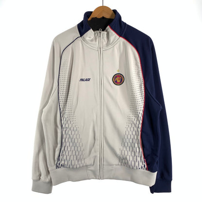【中古品】【メンズ】 PALACE パレス PRO TEAM POLYKNIT FUNNEL TRACK JACKET トラックジャケット アウター ブルゾン 142-260815-gm-29-fuzh サイズ：L カラー：ライトグレー 万代Net店
