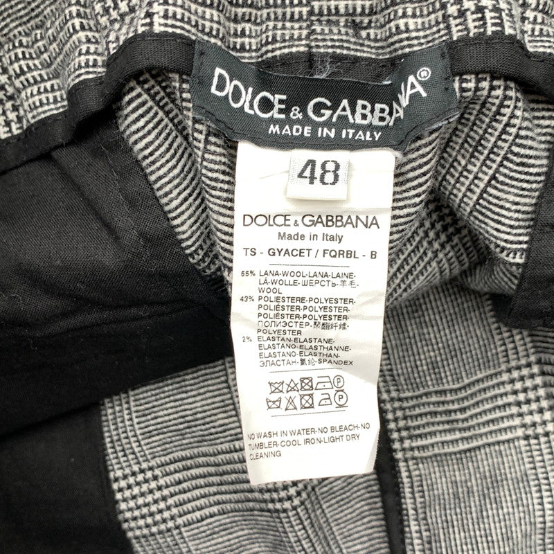 【中古品】【メンズ】 DOLCE&GABBANA ドルチェアンドガッバーナ WOOL EASY PANTS ウールイージーパンツ ボトムス 152-260815-gm-30-fuzh サイズ：48 カラー：グレー 万代Net店