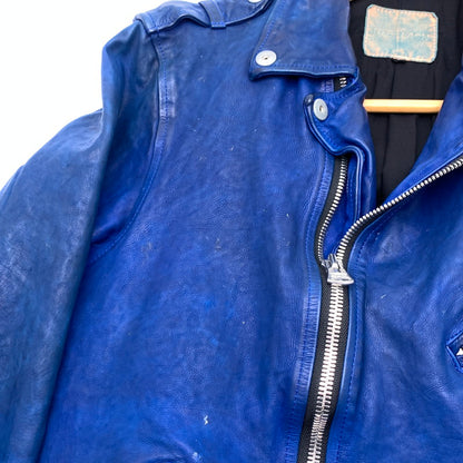 【中古品】【メンズ】 ISAMU KATAYAMA BACKLASH 1927-06 JAPAN CALF NATURAL DYED “GARMENT-WASH” ダブルライダースジャケット 140-260815-gm-20-fuzh サイズ：L カラー：ブルー 万代Net店