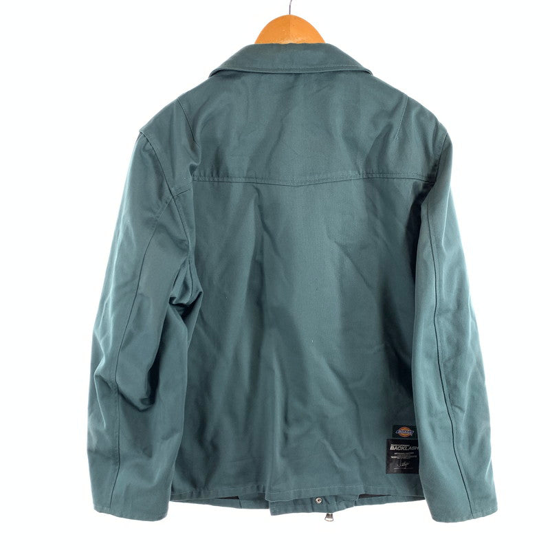 【中古品】【メンズ】 ISAMUKATAYAMA BACKLASH イサムカタヤマバックラッシュ×DICKIES ディッキーズ ダブルライダースジャケット 140-260815-gm-21-fuzh サイズ：L カラー：グリーン 万代Net店