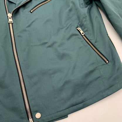 【中古品】【メンズ】 ISAMUKATAYAMA BACKLASH イサムカタヤマバックラッシュ×DICKIES ディッキーズ ダブルライダースジャケット 140-260815-gm-21-fuzh サイズ：L カラー：グリーン 万代Net店