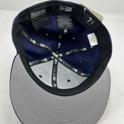 【中古品】【メンズ】 SUPREME×NEWERA シュプリーム ニューエラ GOLDCROSS S LOGO CAP ゴールドクロス ロゴ キャップ BLUE SIZE:61.5cm 帽子 185-260816-io-20-fuzh カラー：ブルー 万代Net店