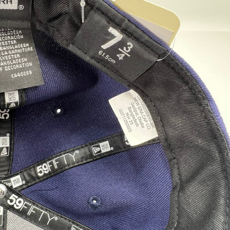 【中古品】【メンズ】 SUPREME×NEWERA シュプリーム ニューエラ GOLDCROSS S LOGO CAP ゴールドクロス ロゴ キャップ BLUE SIZE:61.5cm 帽子 185-260816-io-20-fuzh カラー：ブルー 万代Net店