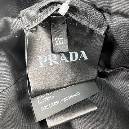 【中古品】【レディース】 PRADA プラダ 2HC475 コーデュロイ ニュースボーイキャップ BLACK SIZE:XXL 帽子 185-260818-io-01-fuzh サイズ：61cm カラー：ブラック 万代Net店