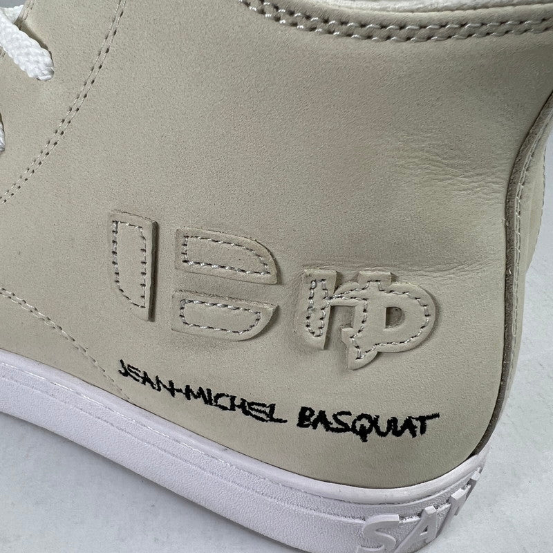 【中古品】【メンズ】 SANGACIO JEAN MICHEL BASQUIAT サンガッチョ ジャン＝ミシェル・バスキア にゅ～ずHIスニーカー BEIGE SIZE:27.5cm スニーカー シューズ 靴 ※使用感あり 162-260816-io-05-fuzh カラー：ベージュ 万代Net店