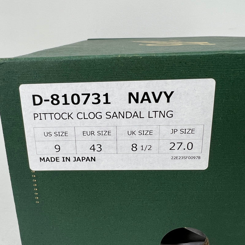 【中古品】【メンズ】 DANNER×LIGHTNING ダナー ライトニング PITTOCK CLOG SANDAL ピトック クロッグサンダル NAVY SIZE:27.0cm 箱付属 靴 164-260816-io-10-fuzh カラー：ネイビー 万代Net店