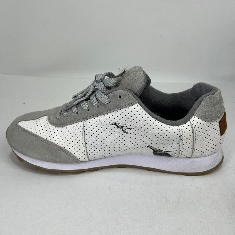 【中古品】【メンズ】 SANGACIO サンガッチョ BRANDALISED ブランダライズド にゅーずスニーカー GRAY SIZE:27.0cm 箱付属 スニーカー 靴 ※外箱に汚れあり 162-260816-io-08-fuzh カラー：グレー 万代Net店