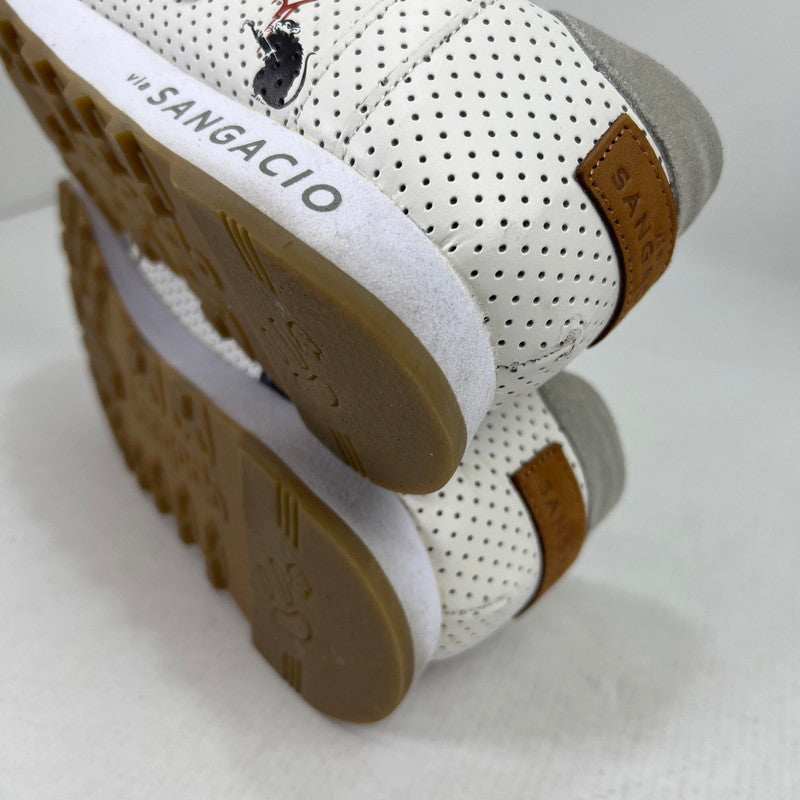 【中古品】【メンズ】 SANGACIO サンガッチョ BRANDALISED ブランダライズド にゅーずスニーカー GRAY SIZE:27.0cm 箱付属 スニーカー 靴 ※外箱に汚れあり 162-260816-io-08-fuzh カラー：グレー 万代Net店