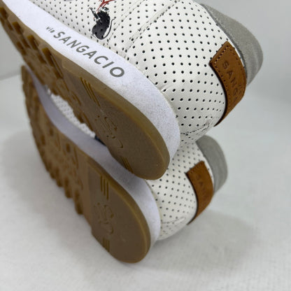 【中古品】【メンズ】 SANGACIO サンガッチョ BRANDALISED ブランダライズド にゅーずスニーカー GRAY SIZE:27.0cm 箱付属 スニーカー 靴 ※外箱に汚れあり 162-260816-io-08-fuzh カラー：グレー 万代Net店