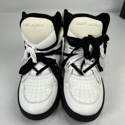 【中古品】【メンズ】 SAINT LAURENT PARIS サンローラン・パリ 686093 SMITH SNEAKER スミス スニーカー シューズ SIZE:42 箱付属 靴 ※使用感あり 164-260816-io-06-fuzh 万代Net店