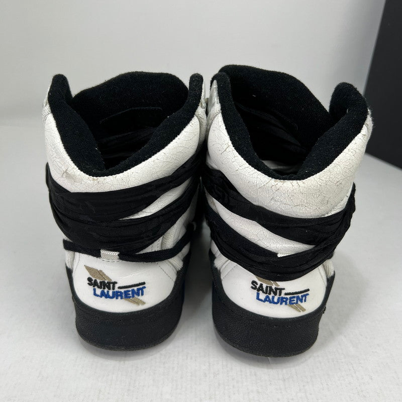 【中古品】【メンズ】 SAINT LAURENT PARIS サンローラン・パリ 686093 SMITH SNEAKER スミス スニーカー シューズ SIZE:42 箱付属 靴 ※使用感あり 164-260816-io-06-fuzh 万代Net店