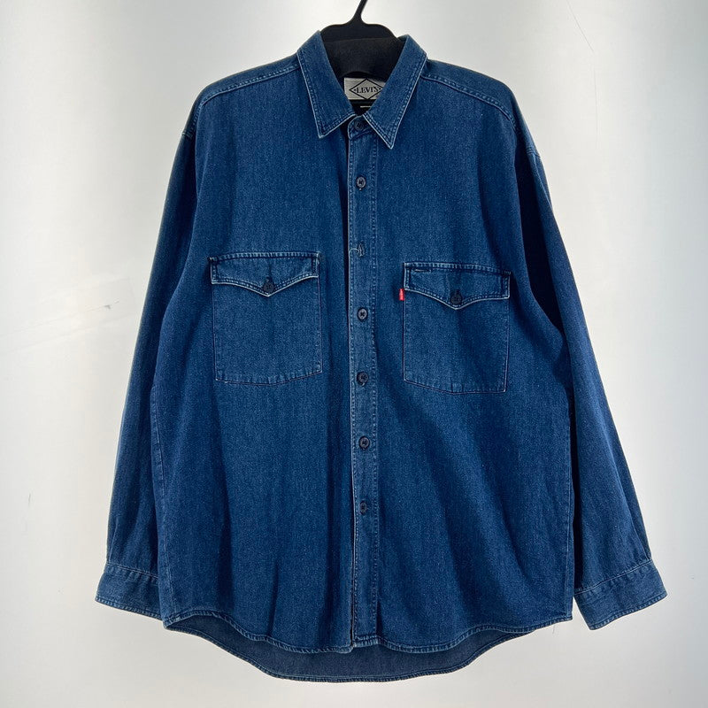 【中古品】【メンズ】 LEVIS リーバイス DIAMOND LABEL ダイヤモンドレーベル デニム シャツ INDIGO/SIZE:L ※使用感あり 147-260919-io-19-fuzh カラー：インディゴ 万代Net店