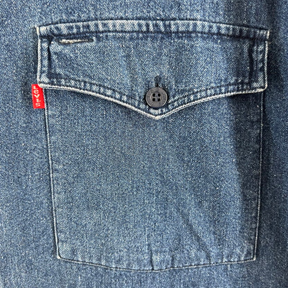 【中古品】【メンズ】 LEVIS リーバイス DIAMOND LABEL ダイヤモンドレーベル デニム シャツ INDIGO/SIZE:L ※使用感あり 147-260919-io-19-fuzh カラー：インディゴ 万代Net店