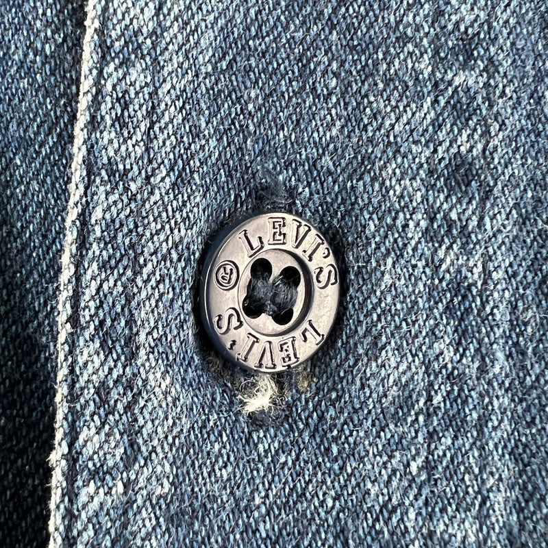 【中古品】【メンズ】 LEVIS リーバイス DIAMOND LABEL ダイヤモンドレーベル デニム シャツ INDIGO/SIZE:L ※使用感あり 147-260919-io-19-fuzh カラー：インディゴ 万代Net店