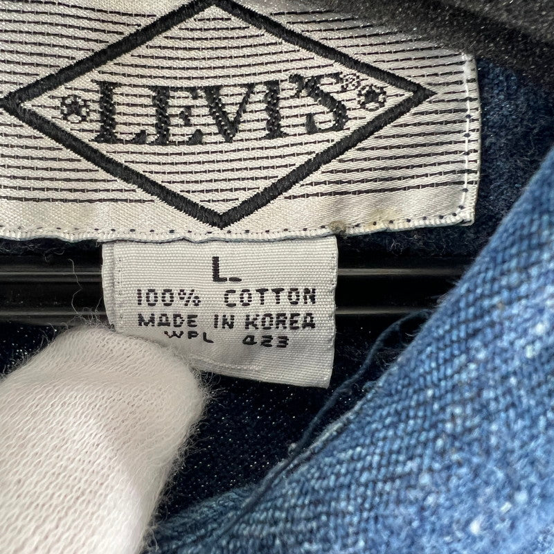 【中古品】【メンズ】 LEVIS リーバイス DIAMOND LABEL ダイヤモンドレーベル デニム シャツ INDIGO/SIZE:L ※使用感あり 147-260919-io-19-fuzh カラー：インディゴ 万代Net店