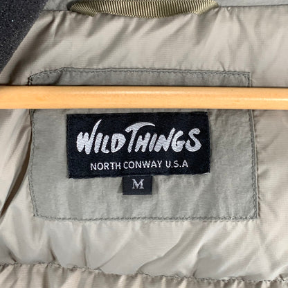 【中古品】【メンズ】 WILD THINGS WT22419SN-DI DOWN JACKET ダウンジャケット アウター ブランド 古着 144-260815-gm-12-fuzh サイズ：M カラー：カーキ 万代Net店