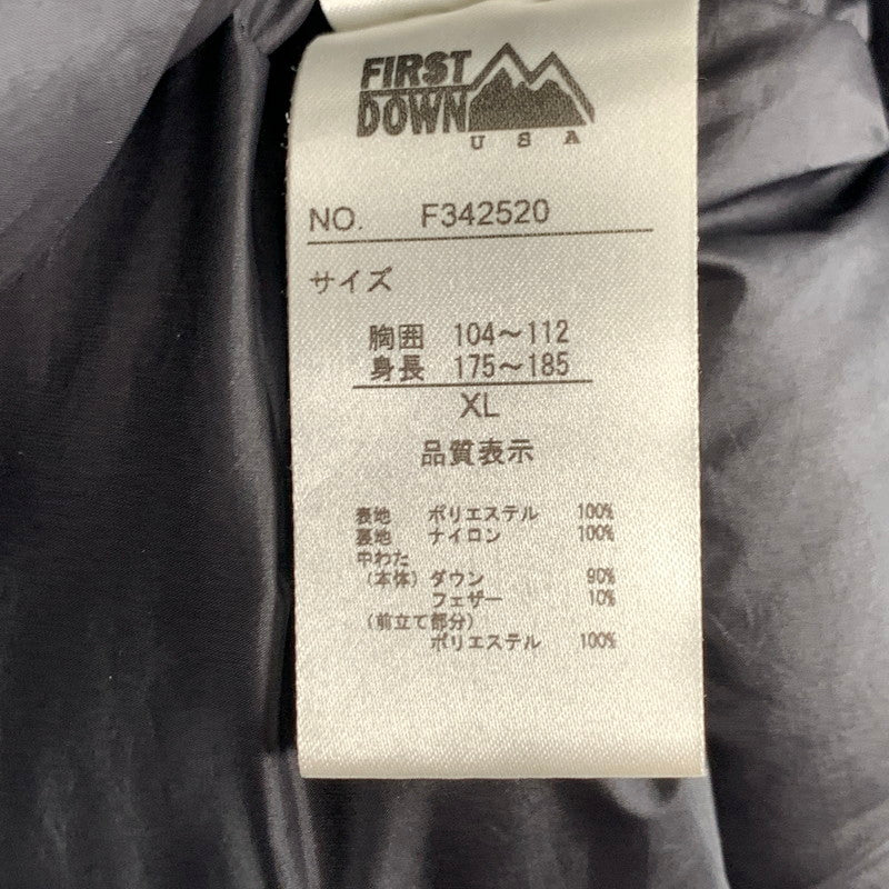 【中古品】【メンズ】 FIRST DOWN ダウンジャケット アウター ブランド 古着 144-260815-gm-15-fuzh サイズ：XL カラー：ブルー 万代Net店