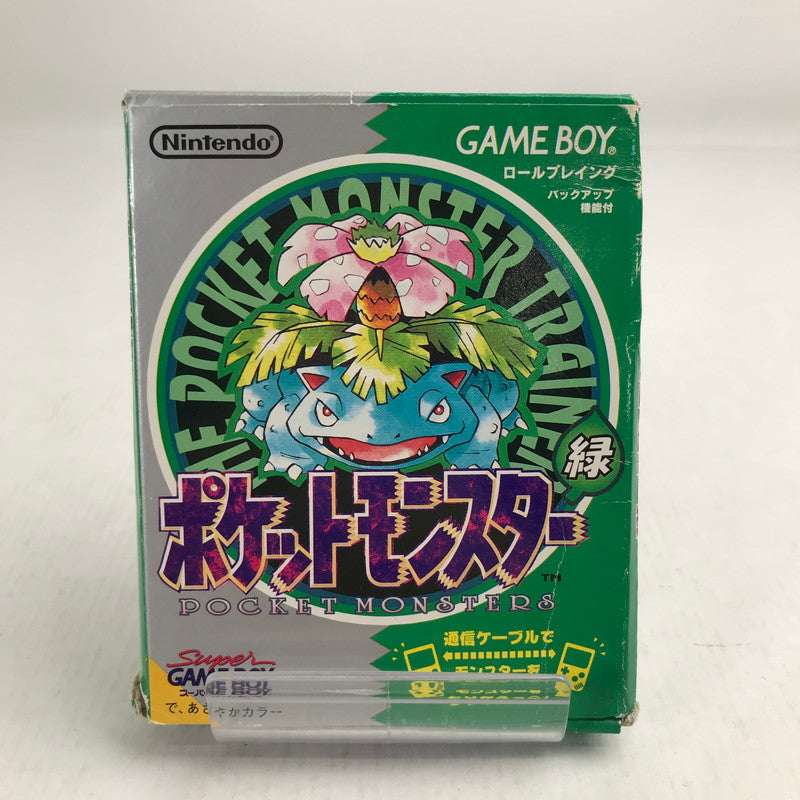 【中古品】 Nintendo GAMEBOY GB ニンテンドー ゲームボーイ ソフト ポケットモンスター緑 023-260823-mh-04-fuz 万代Net店