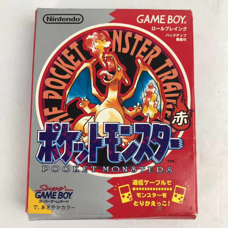 【中古品】 GB ポケットモンスター 赤 外箱傷み 023-260818-MO-13-fuzh 万代Net店
