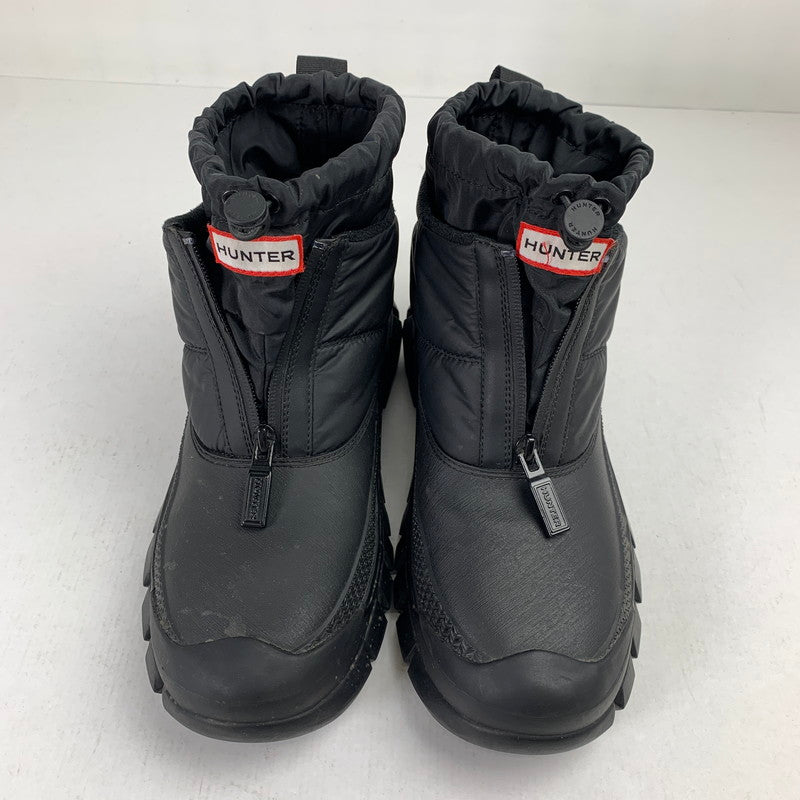 【中古品】【メンズ】 HUNTER ハンター INTREPID ANKLE ZIP SNOW BOOT イントレピッド アンクル ジップ スノーブーツ ブーツ 靴 163-260928-mh-20-fuzh サイズ：27cm カラー：ブラック 万代Net店
