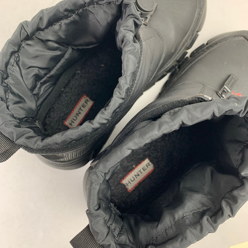 【中古品】【メンズ】 HUNTER ハンター INTREPID ANKLE ZIP SNOW BOOT イントレピッド アンクル ジップ スノーブーツ ブーツ 靴 163-260928-mh-20-fuzh サイズ：27cm カラー：ブラック 万代Net店