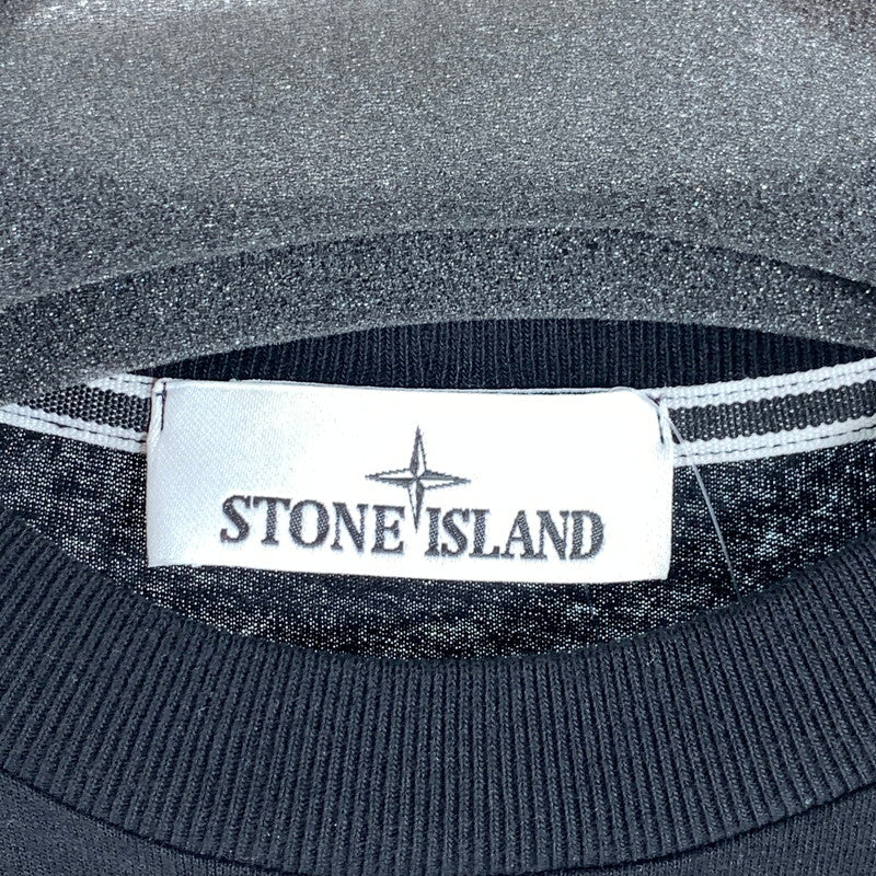 【中古品】【メンズ】 STONE ISLAND ストーンアイランド L1S152100001 SS TEE 半袖Tシャツ 短丈 カットソー ブランド 古着 プリント 141-260815-gm-16-fuzh サイズ：S カラー：ブラック 万代Net店