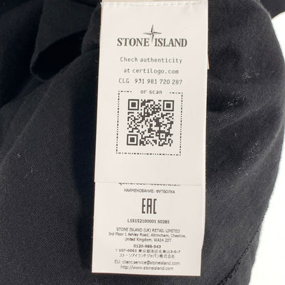 【中古品】【メンズ】 STONE ISLAND ストーンアイランド L1S152100001 SS TEE 半袖Tシャツ 短丈 カットソー ブランド 古着 プリント 141-260815-gm-16-fuzh サイズ：S カラー：ブラック 万代Net店