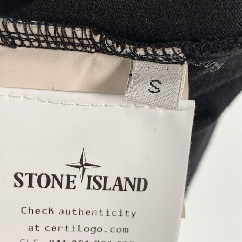 【中古品】【メンズ】 STONE ISLAND ストーンアイランド L1S152100001 SS TEE 半袖Tシャツ 短丈 カットソー ブランド 古着 プリント 141-260815-gm-16-fuzh サイズ：S カラー：ブラック 万代Net店